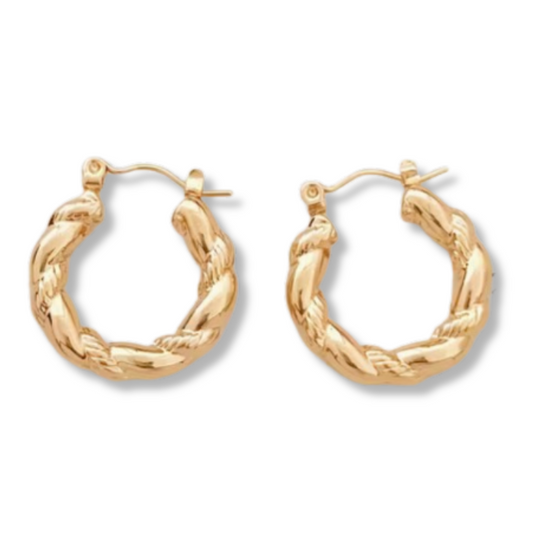 Magnolia Hoop Earrings